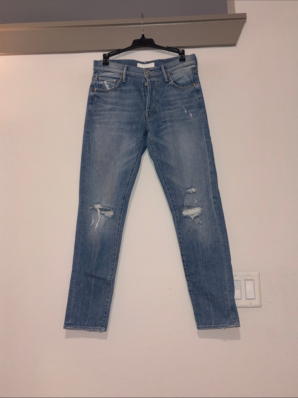 MOTHER The Stinger Flood Jeans in High As The Heavens SZ 27 EUC - Picture 2 of 7